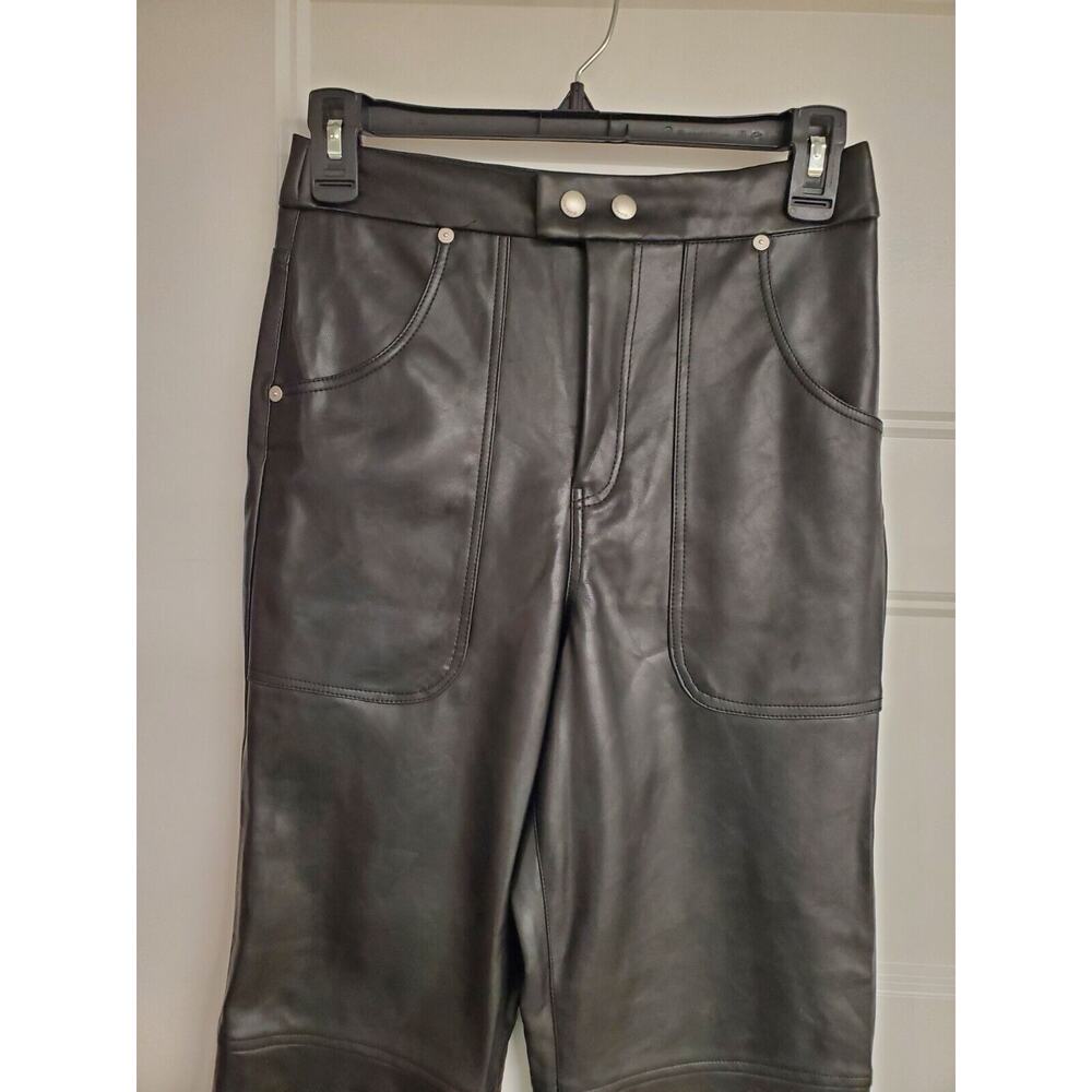 Women's BlankNYC "The Baxter" Black Faux Leather Pleather Pants | Size 26 - Picture 3 of 11